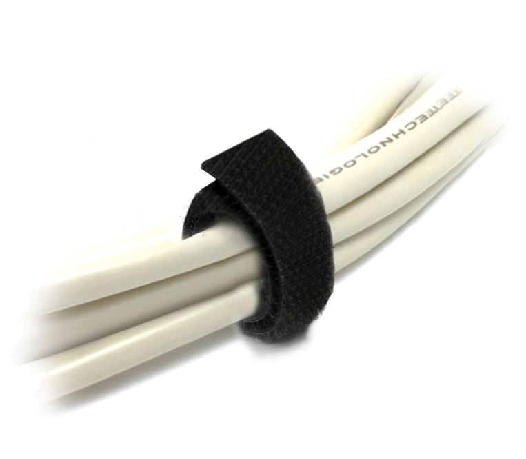 8Ware 25m x 12mm Wide Cable Tie Hook & Loop Continuous Double Sided Self Adhesive Fastener Sticky Tape Roll Black 8Ware 25m x 12mm Wide Cable Tie Hook & Loop Continuous Double Sided Self Adhesive Fastener Sticky Tape Roll Black
